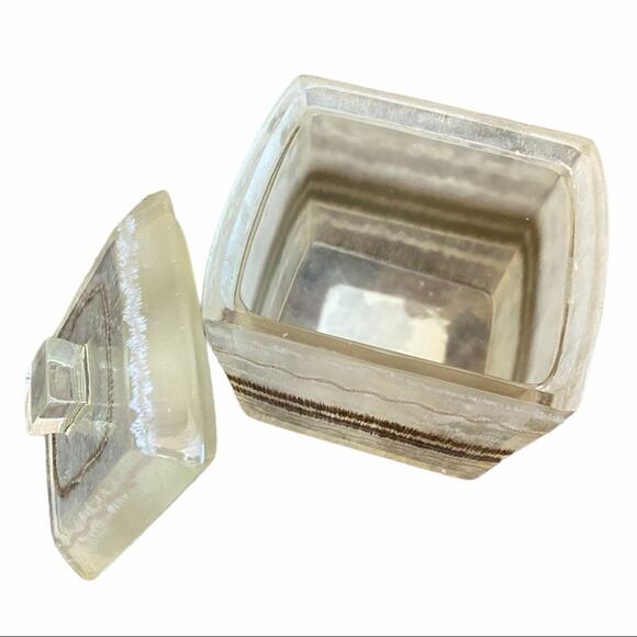 Vintage Hand Painted Vanity Toiletry Covered Jar - Picture 5 of 9